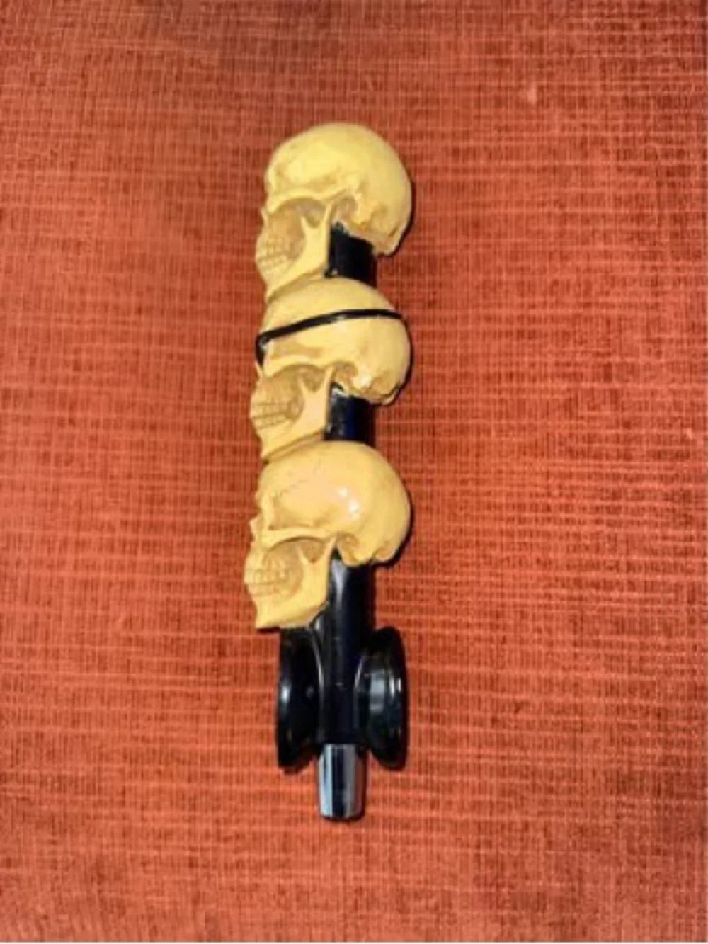 3-tier Tall Skull Draft Beer Tap Handle